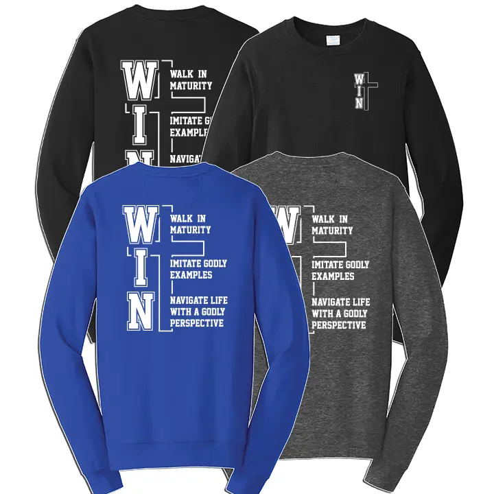 CORNERSTONE CHRISTIAN Crewneck Sweatshirt with choice of color